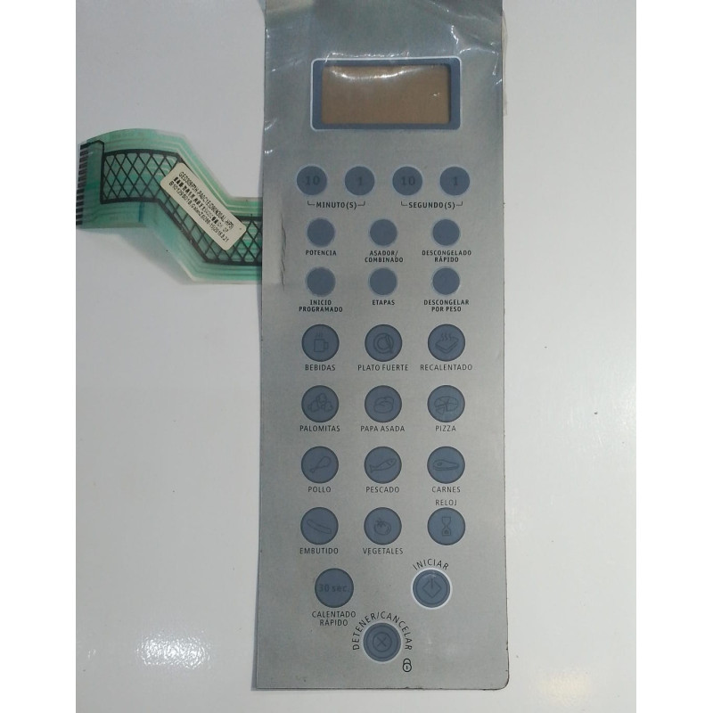 Membrana Teclado Microondas Whirlpool WMCS6111XD Usada