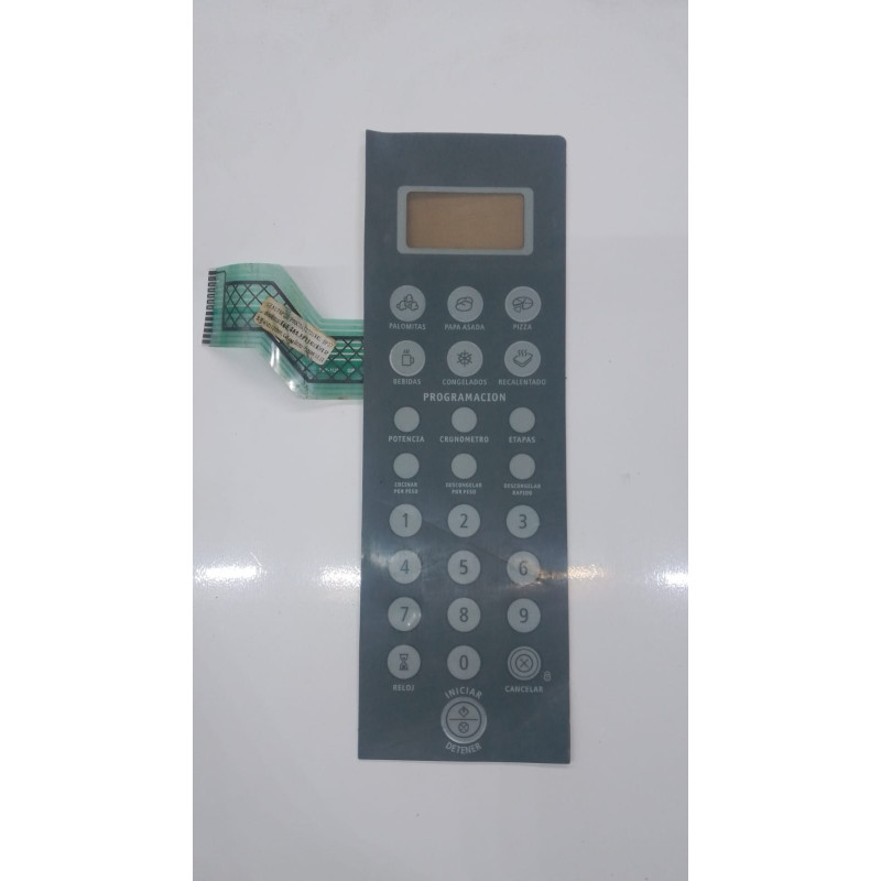 Membrana Teclado Microondas Whirlpool WM1107 D00 Usada